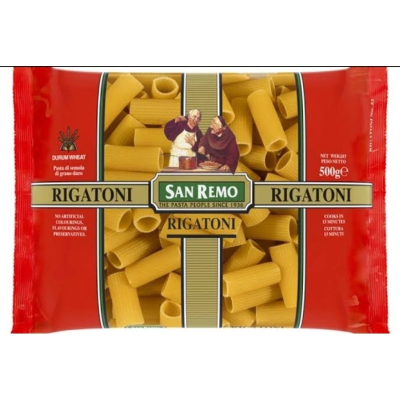 Jual PASTA RIGATONI SAN REMO 500gr | Shopee Indonesia