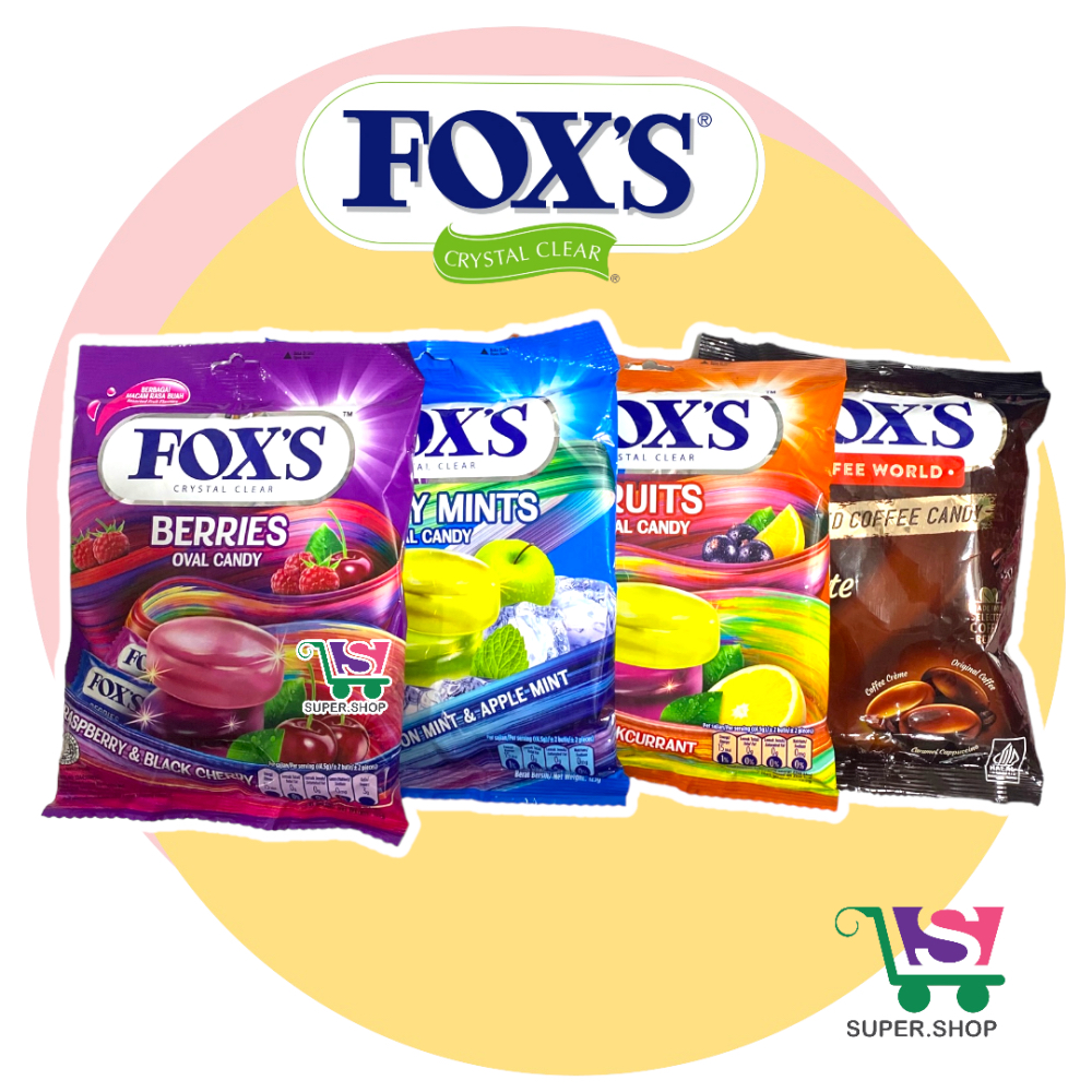 Jual Permen Foxs Foxs Flowrap Crystal Clear Bulat 125 Gram Shopee Indonesia 4037