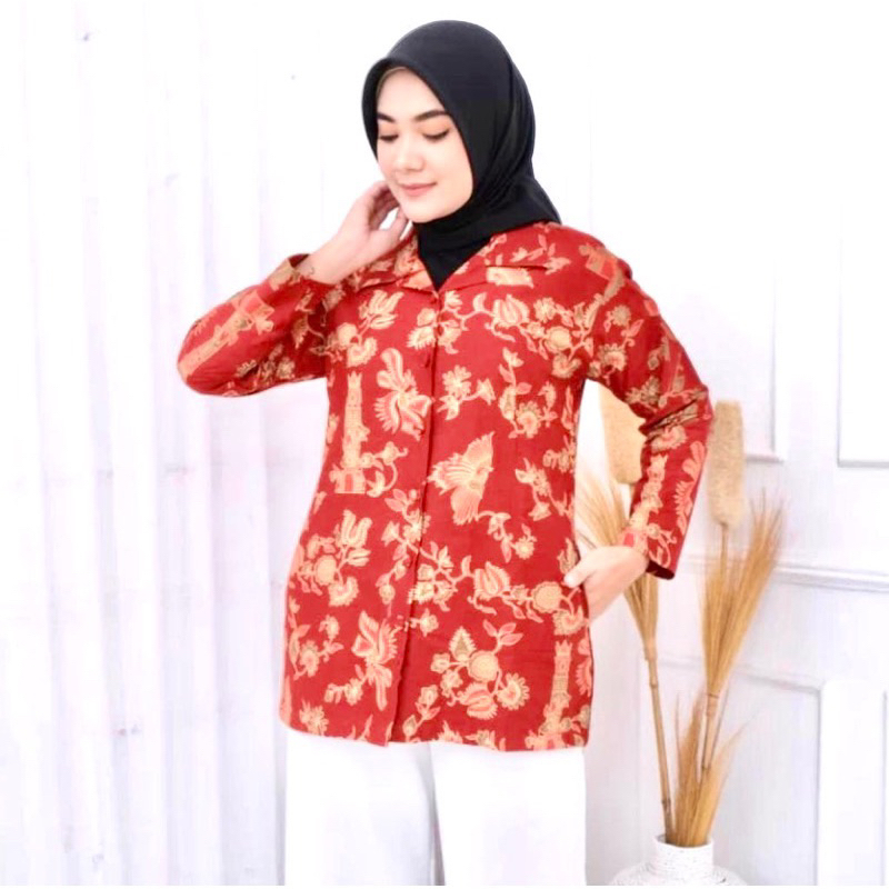 Jual seragam batik Dharma wanita persatuan DWP FULL furing | Shopee ...
