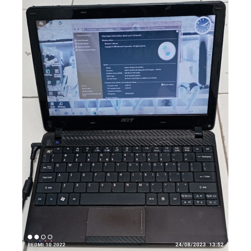 Jual Notebook Acer Aspire One C Ckk Amd C Apu Ddr Shopee