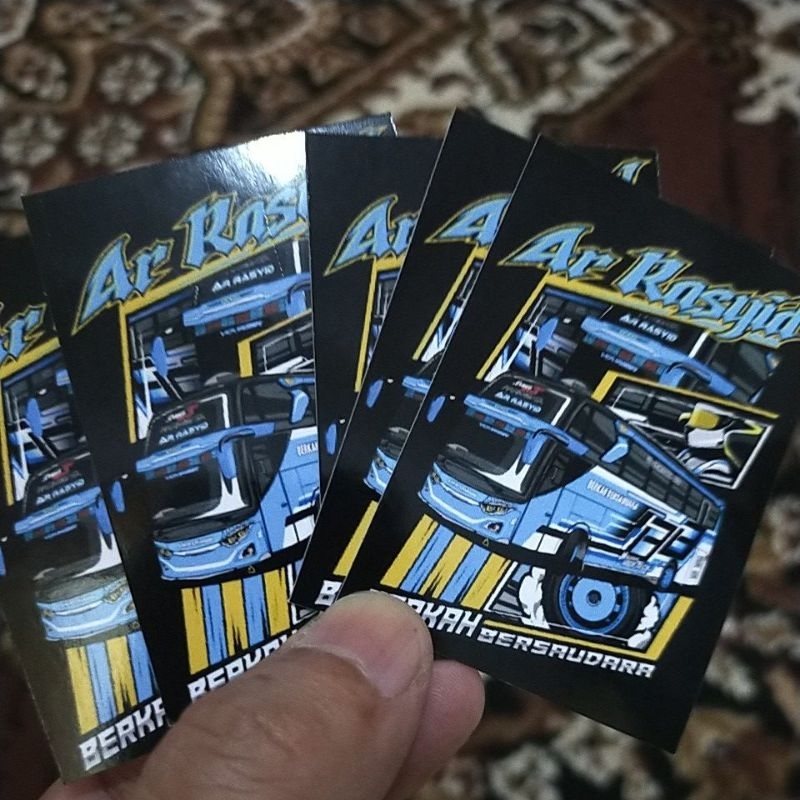 Jual 5 stiker bus mania ar rasyid | Shopee Indonesia