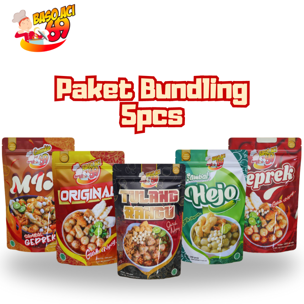 Jual Baso Aci 69 Paket Bundling (Cuanki Mix Ori Geprek Tulangrangu ...