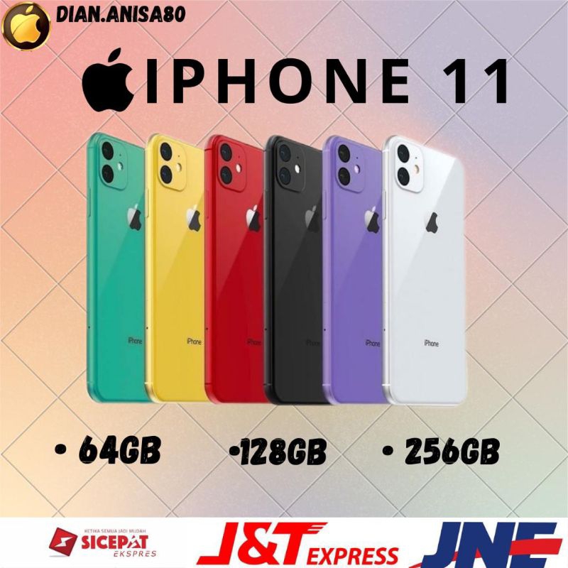 Jual Apple iPhone 11 6.1" Original Liquid Retina IPS LCD 64/128/256GB