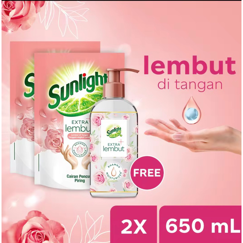 Jual Sunlight Sabun Cuci Piring Extra Lembut 650ml | Shopee Indonesia