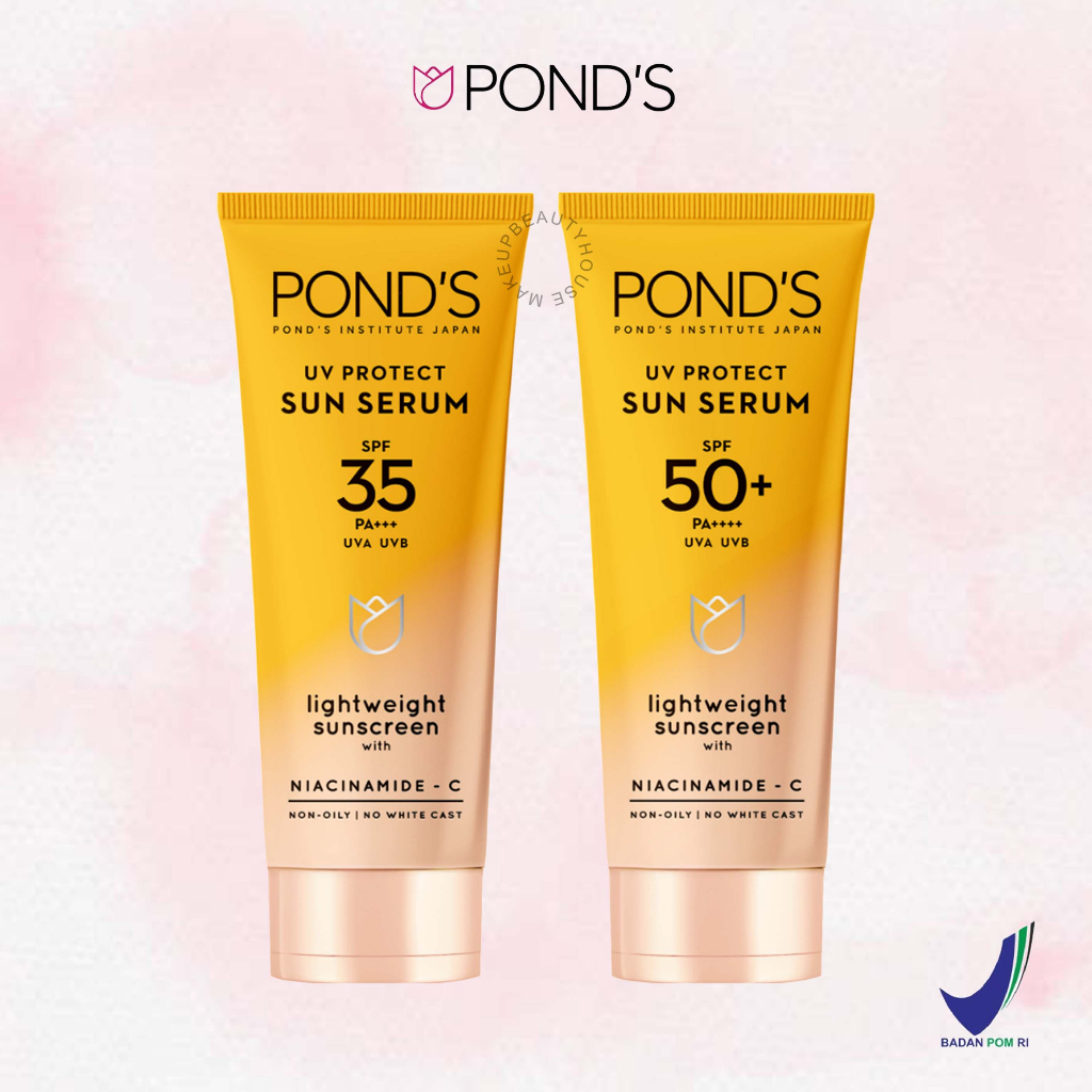 Jual Ponds Uv Protect Sun Serum Spf Spf Pa Uva Uvb Lightweight Sunscreen With