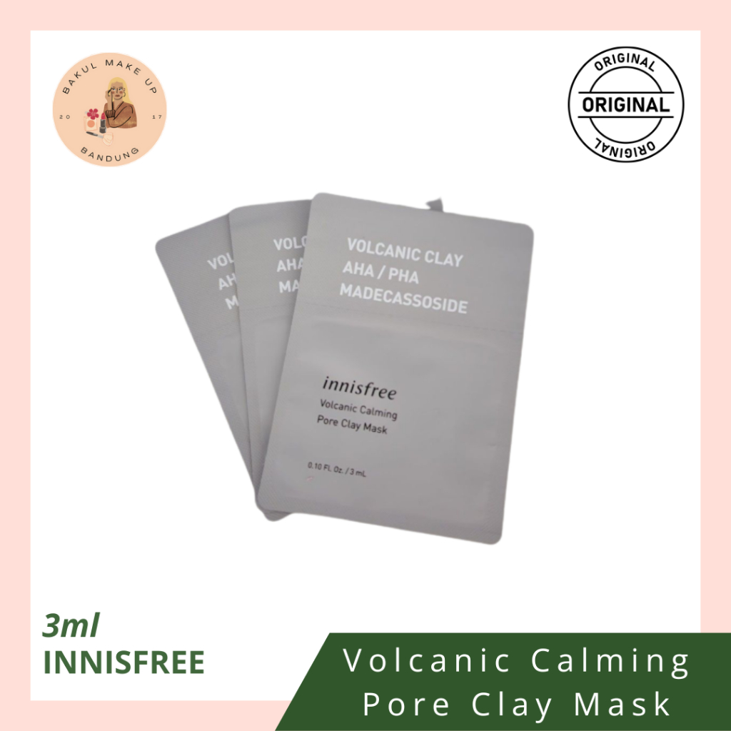 Jual Masker Innisfree Volcanic Calming Pore Clay Mask 3ml ORIGINAL