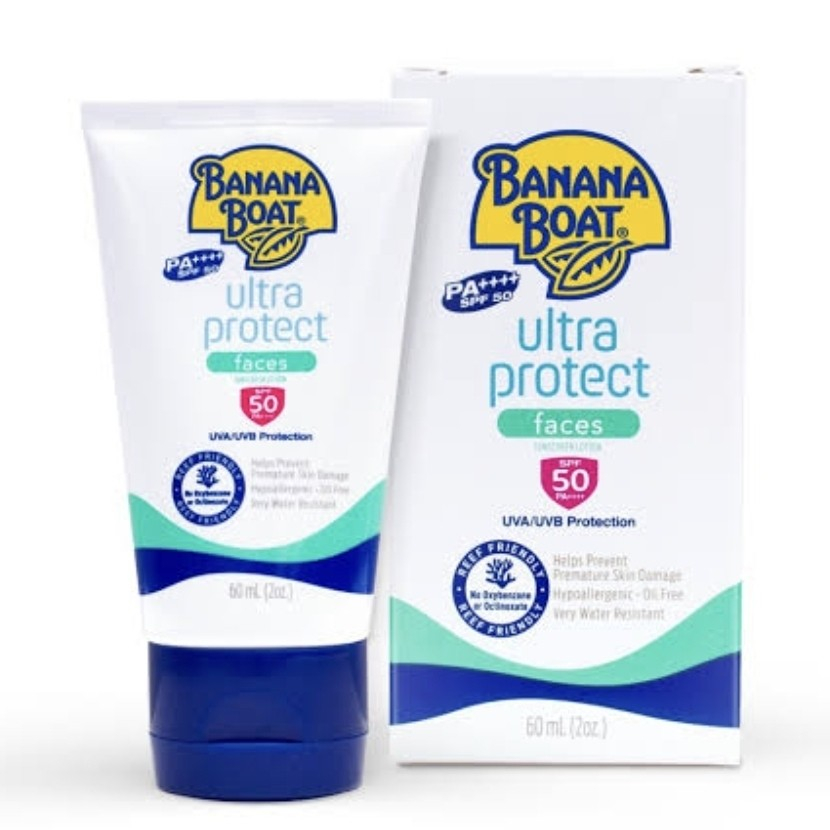 Jual Sunblock Wajah Banana Boat Ultra Protect Faces Face SPF 50 60 ML