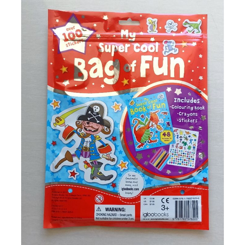 Jual Igloo Books - My Super Cool Sticker & Activity Bag of Fun (incl ...