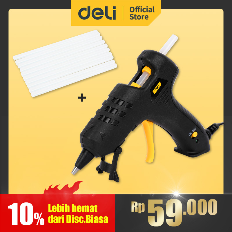 Deli 20W Hot Melt Glue Gun Applicable Glue Stick Size 7mm Industrial G –  AOOKMIYA