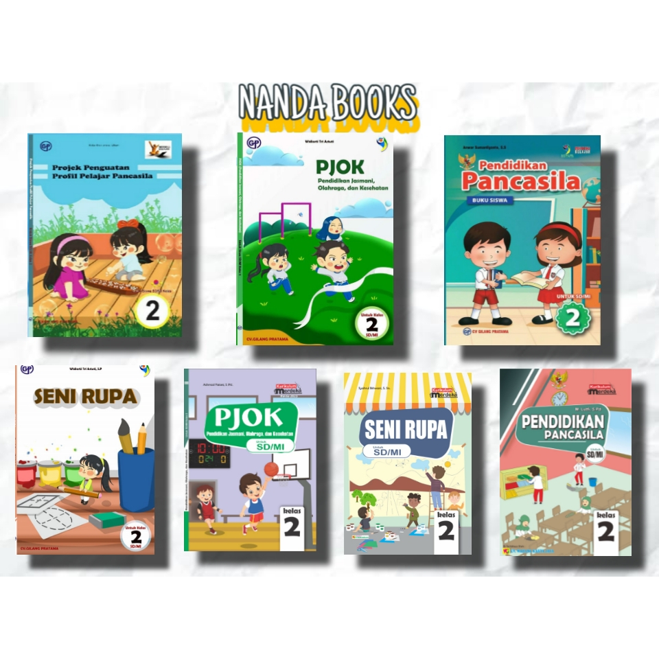 Jual Buku Siswa PENDIDIKAN PANCASILA,, RUPA, PJOK, PROFIL PANCASILA P5