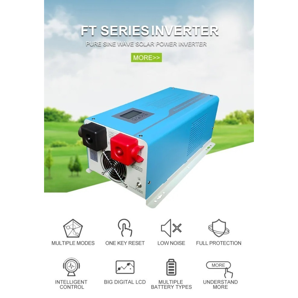 Jual INVERTER 24V 1000W-5000 WATT PSW TRAFO LOW FREQUENCY PLUS CHARGER