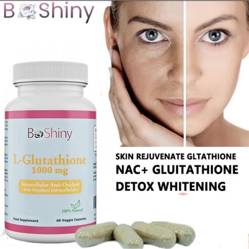 Jual Bshiny Gluthatione Liposomal 1000 mg mencerahkan kulit Ampuh Whole  food