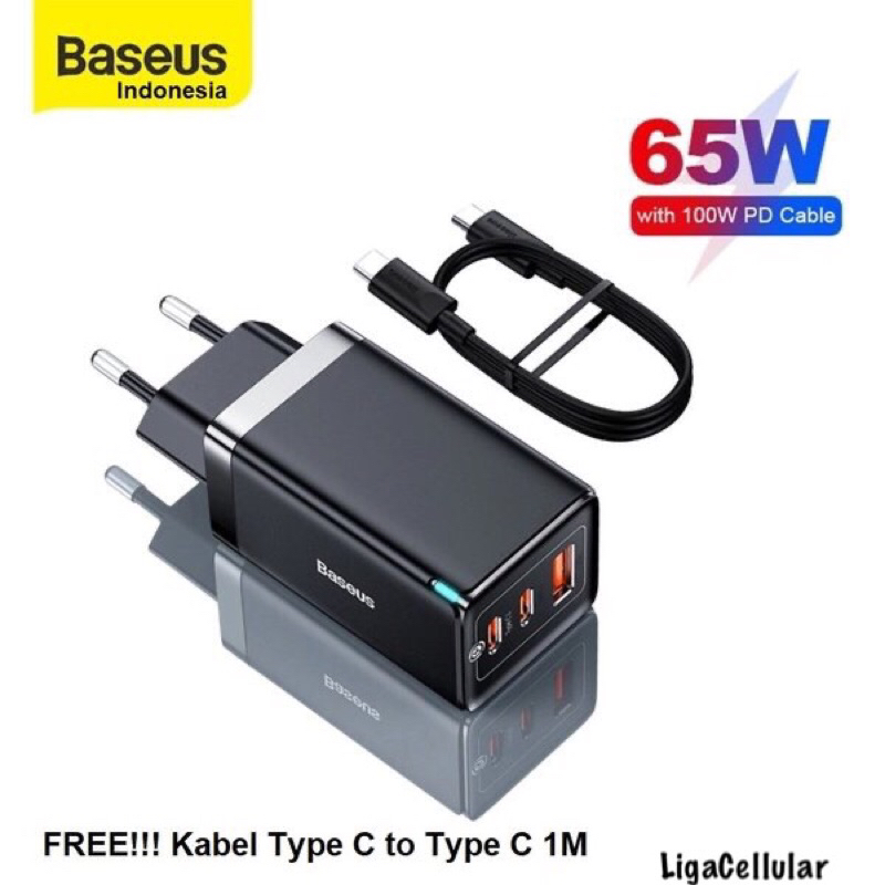 Jual Baseus Adaptor Charger Gan Pro W Quick Charge Laptop Macbook Shopee Indonesia