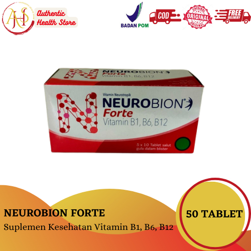 Jual Neurobion Forte Box 50's Tablet Merck / Vitamin B1 / Vitamin B6 ...