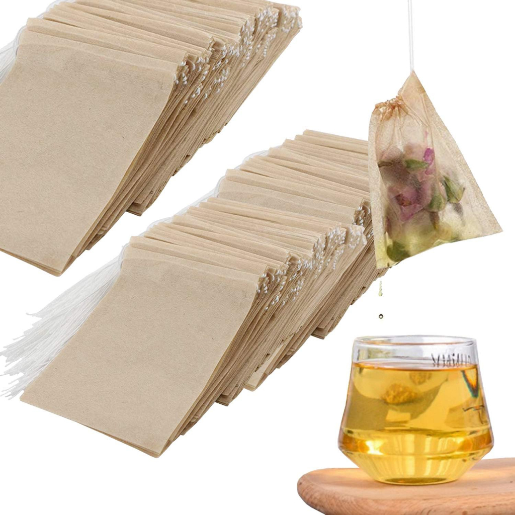 Jual Kantong Teh Celup Kertas Disposable Tea Bag 100 PCS 5 x 7 cm