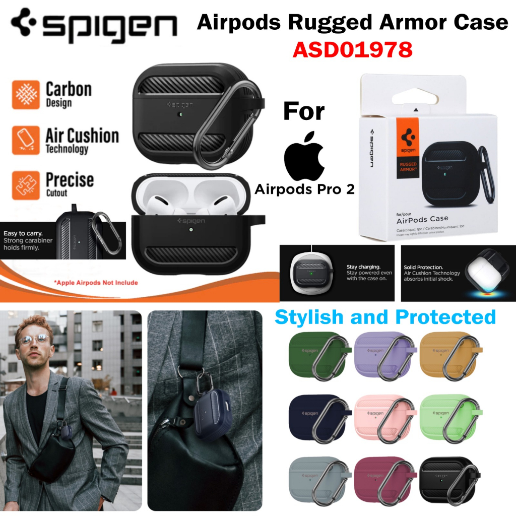 Jual CASE AIRPODS PRO 2 RUGGED ARMOR CASE CASE COVER AIRPODS ASD01978