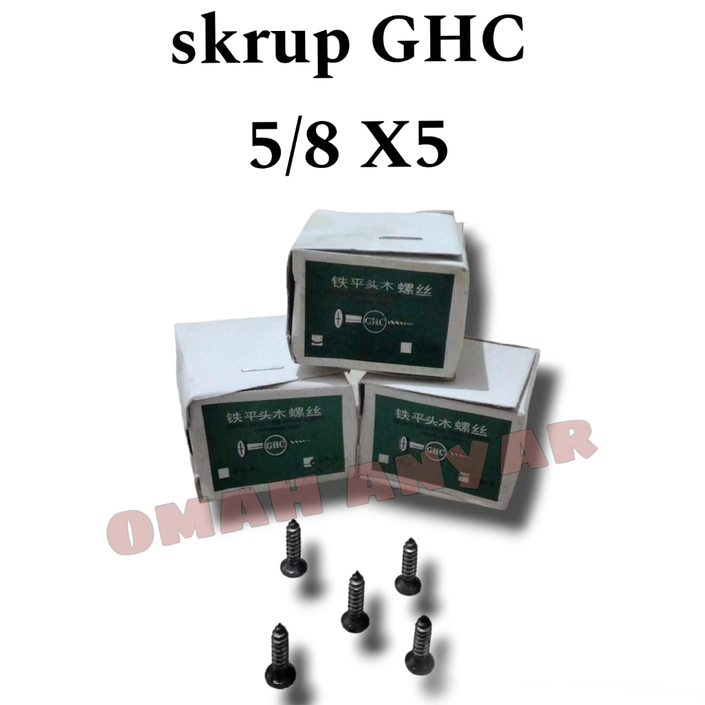 Jual 1 Kotak Skrup Kayu GHC Wood Screw | Shopee Indonesia
