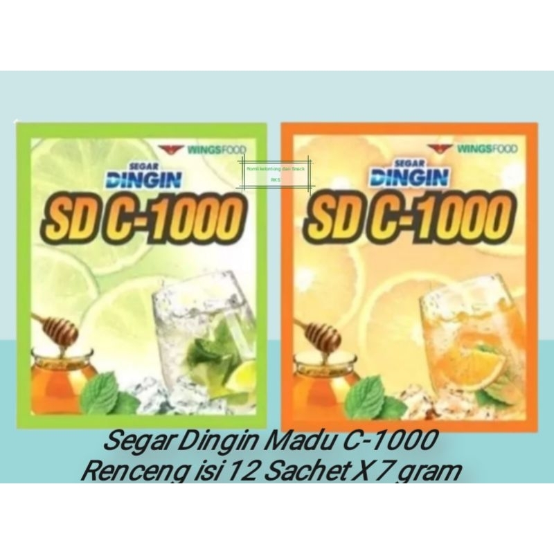 Jual Segar Dingin C 1000 Suplemen Vitamin Daya Tahan Tubuh 12 Sachet X
