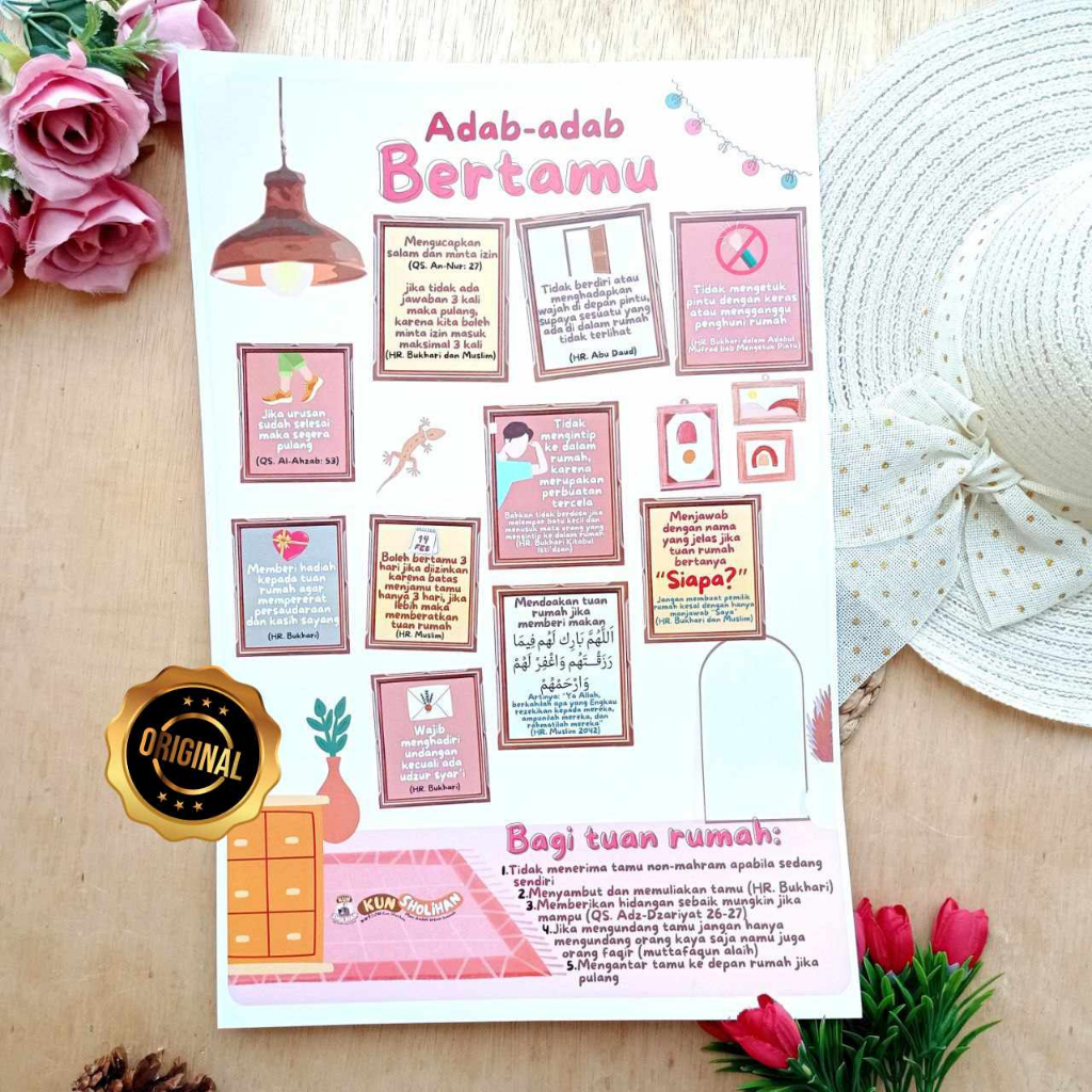 Jual Poster Adab Bertamu | Shopee Indonesia