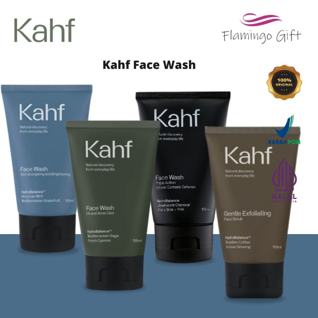 Jual Kahf Face Wash Sabun Wajah Pencuci Muka Pria 100 ml Shopee Indonesia