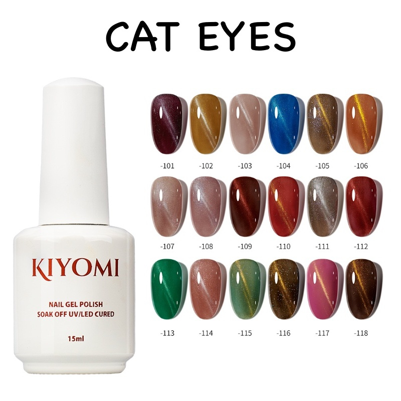 Jual Kiyomi Nail Gel Polish Cat Eyes Uv Led Best Seller Color