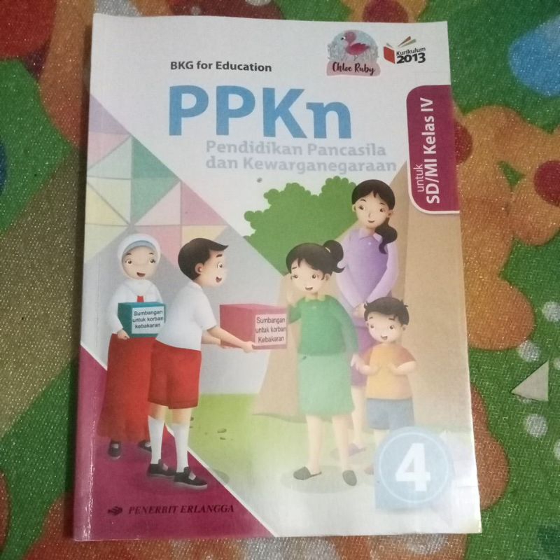 Jual BUKU ORI PPKN KELAS 4 SD PENERBIT ERLANGGA Shopee Indonesia