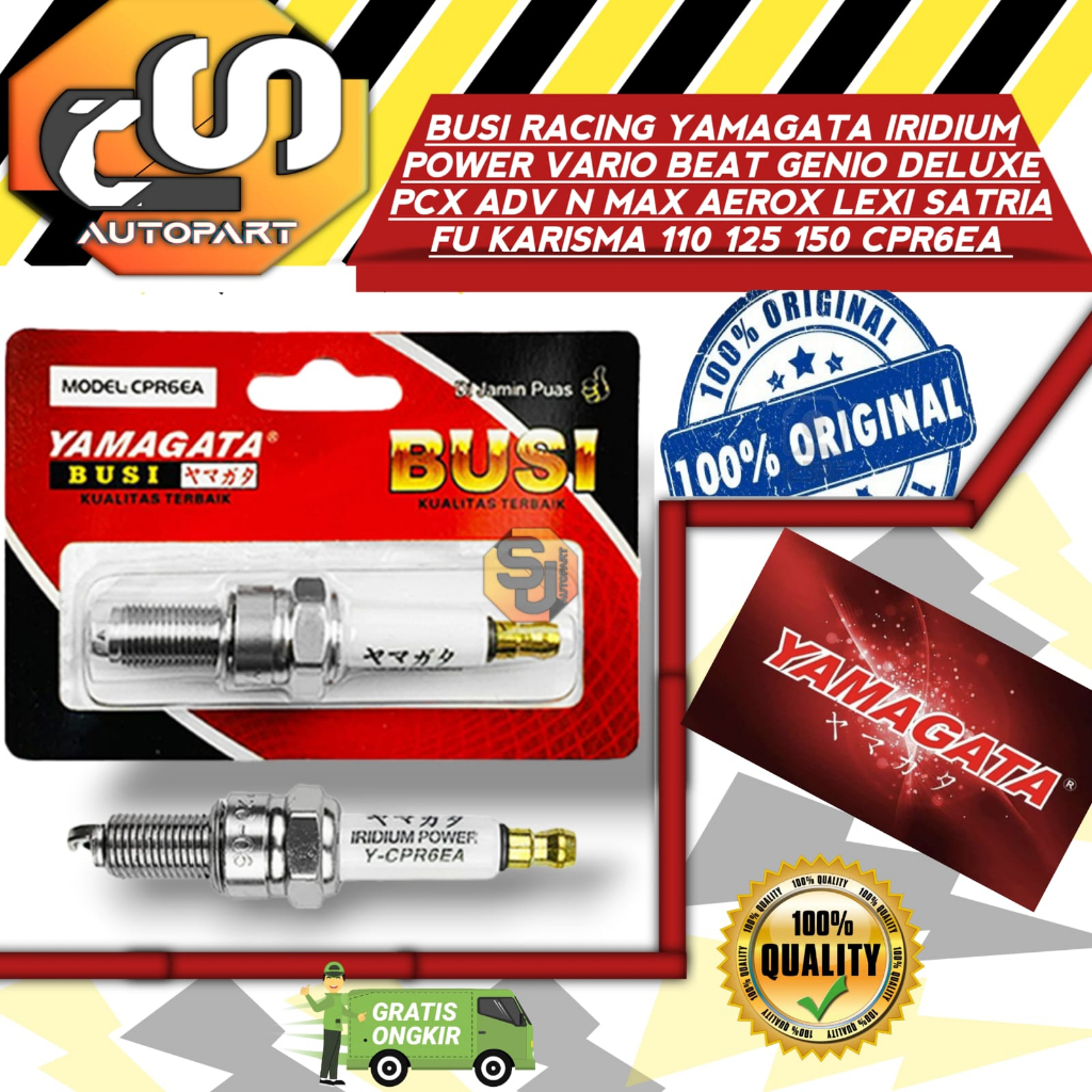 Jual Busi Racing Yamagata Iridium Power Vario Beat Genio Deluxe Pcx Adv Nmax Aerox Lexi Satria