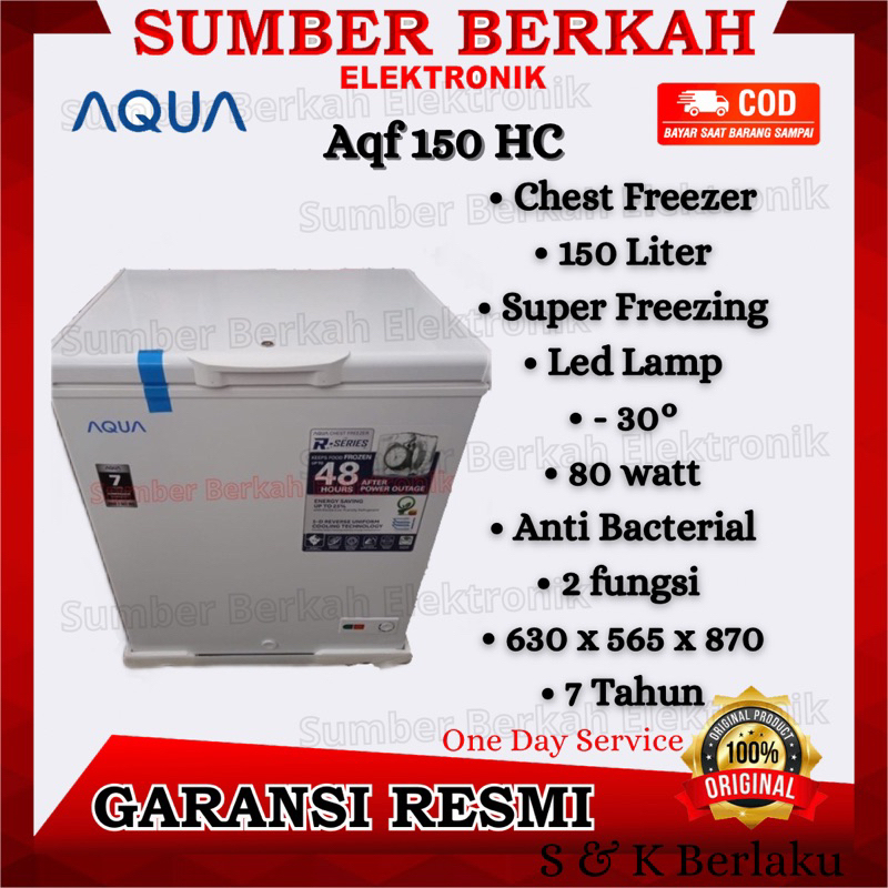 Jual Chest Freezer Aqua Liter Watt Antibacteria Garansi Resmi Aqf Hc Promo Shopee