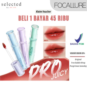 FOCALLURE Pro Juicy Watery Tint WATERY Lip Tint Glossy Plump High Pigment Dewy Lipstick