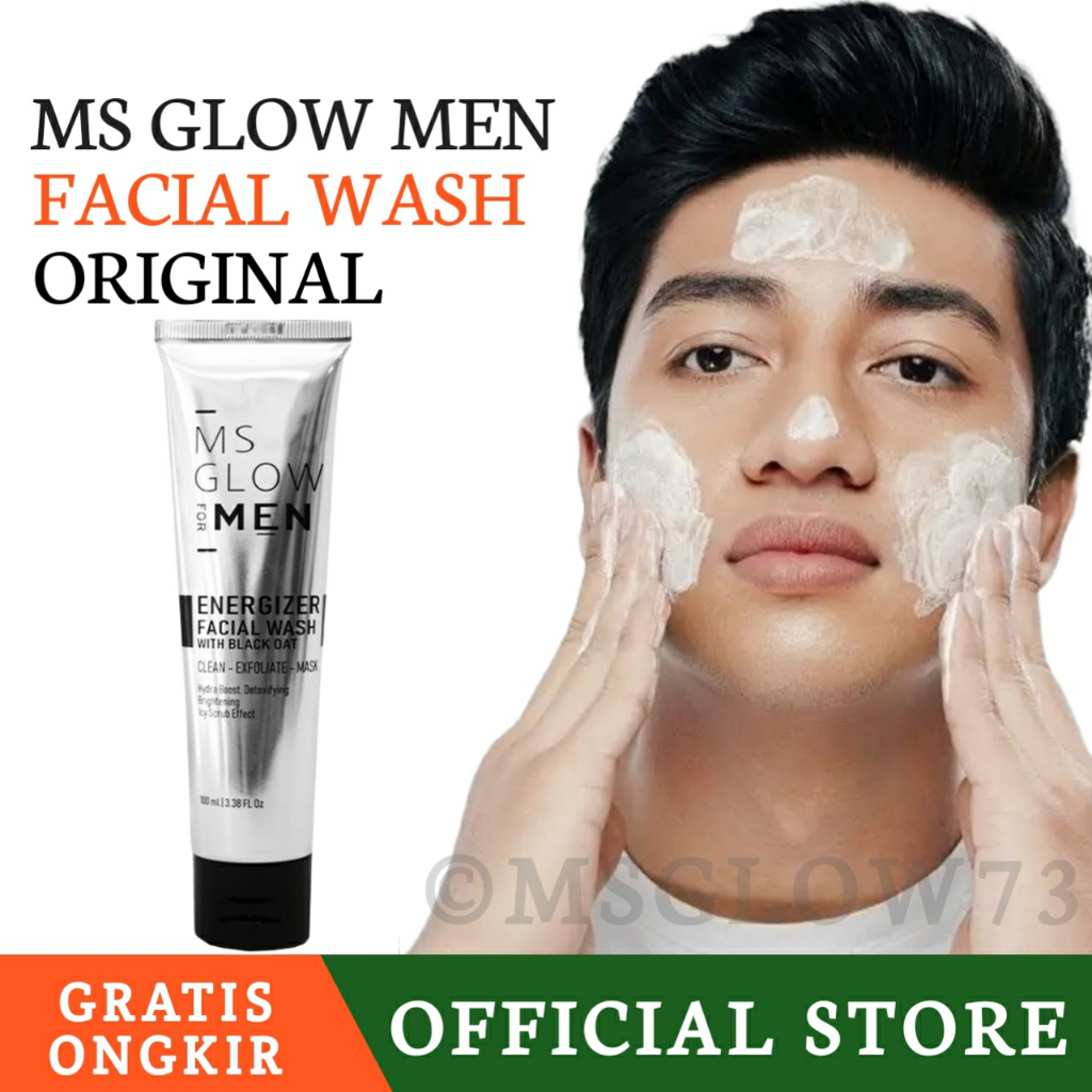 Jual Ms Glow Men Facial Wash Original Shopee Indonesia