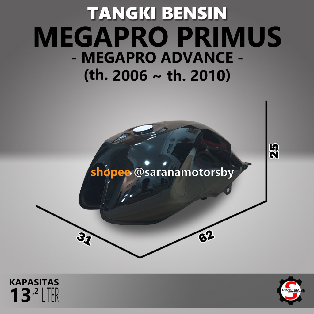 Jual Tangki Bensin Honda MegaPro New Primus Berkwalitas Hitam Biru ...