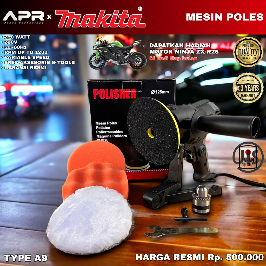 Jual Mesin Poles Mobil Makita Apr Type A Mesin Bor Multifungsi Beton Tembok Besi Kayu Sekrup