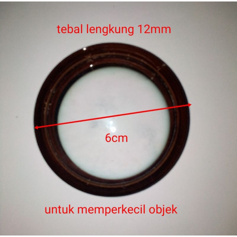 Jual LENSA CEKUNG PROYEKTOR LCD OHP DIY MEMEPRKECIL OBJEK DIAMETER 6CM ...