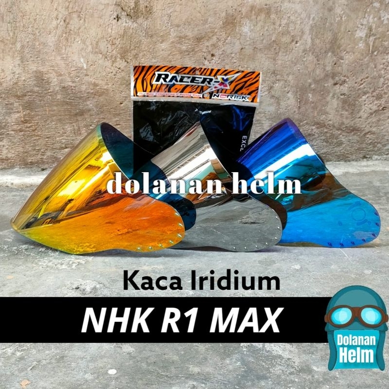 Jual Kaca Helm NHK R1 Max / R1 Elite Visor Helmet Flat Venom Open Flat ...