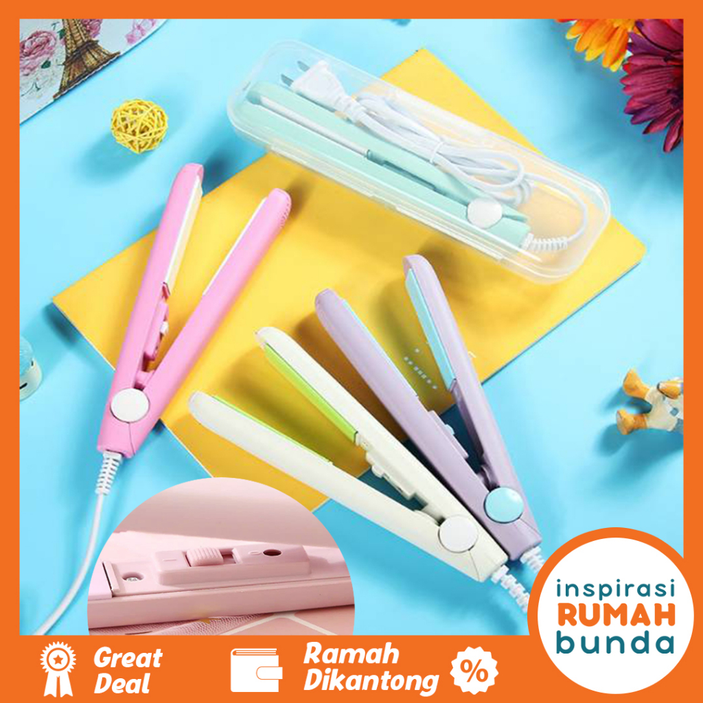 Jual Catokan Mini Lurus Curly Karakter Travel Size Warna Warni Kimier