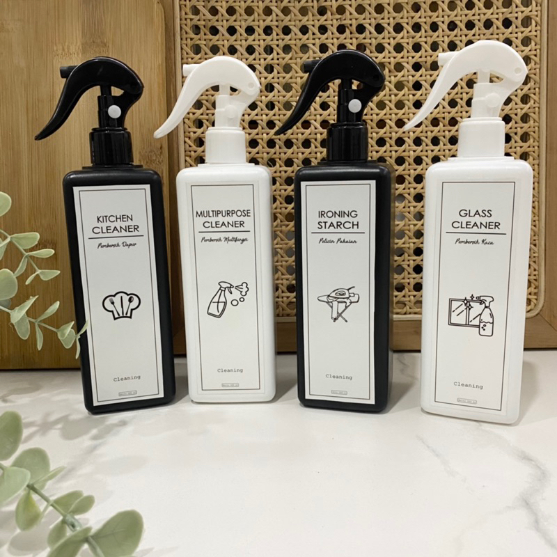 Jual BOTOL REFILL SPRAY TRIGGER 500ml Full KOTAK Botol semprot ...