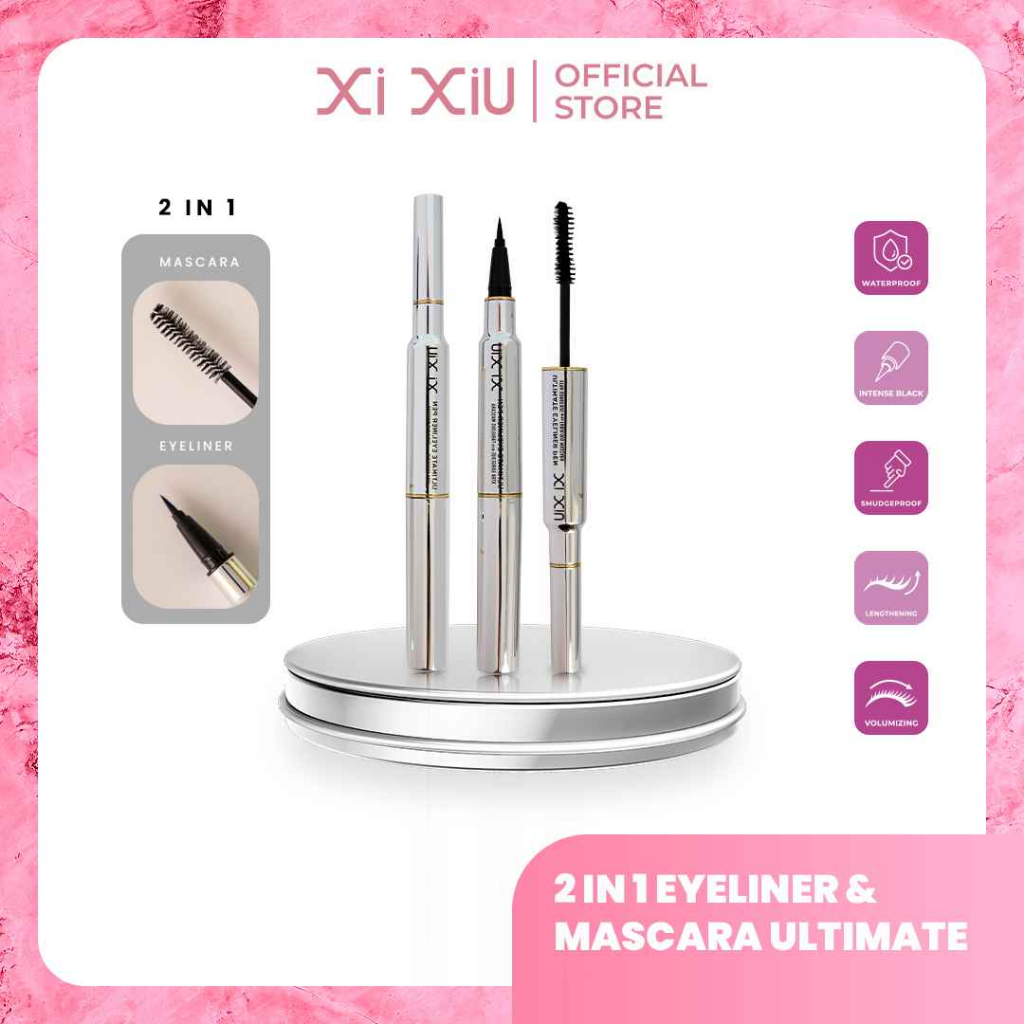 Jual XI XIU Eye Makeup Series Mascara Eyeliner Black Ultimate Eyeliner 2in1 / Eyelash Serum