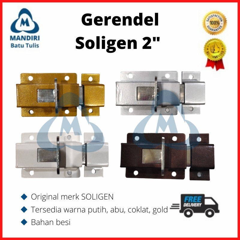 Gerendel Slot Pintu / Grendel Kunci Pintu Slot 2" SOLIGEN