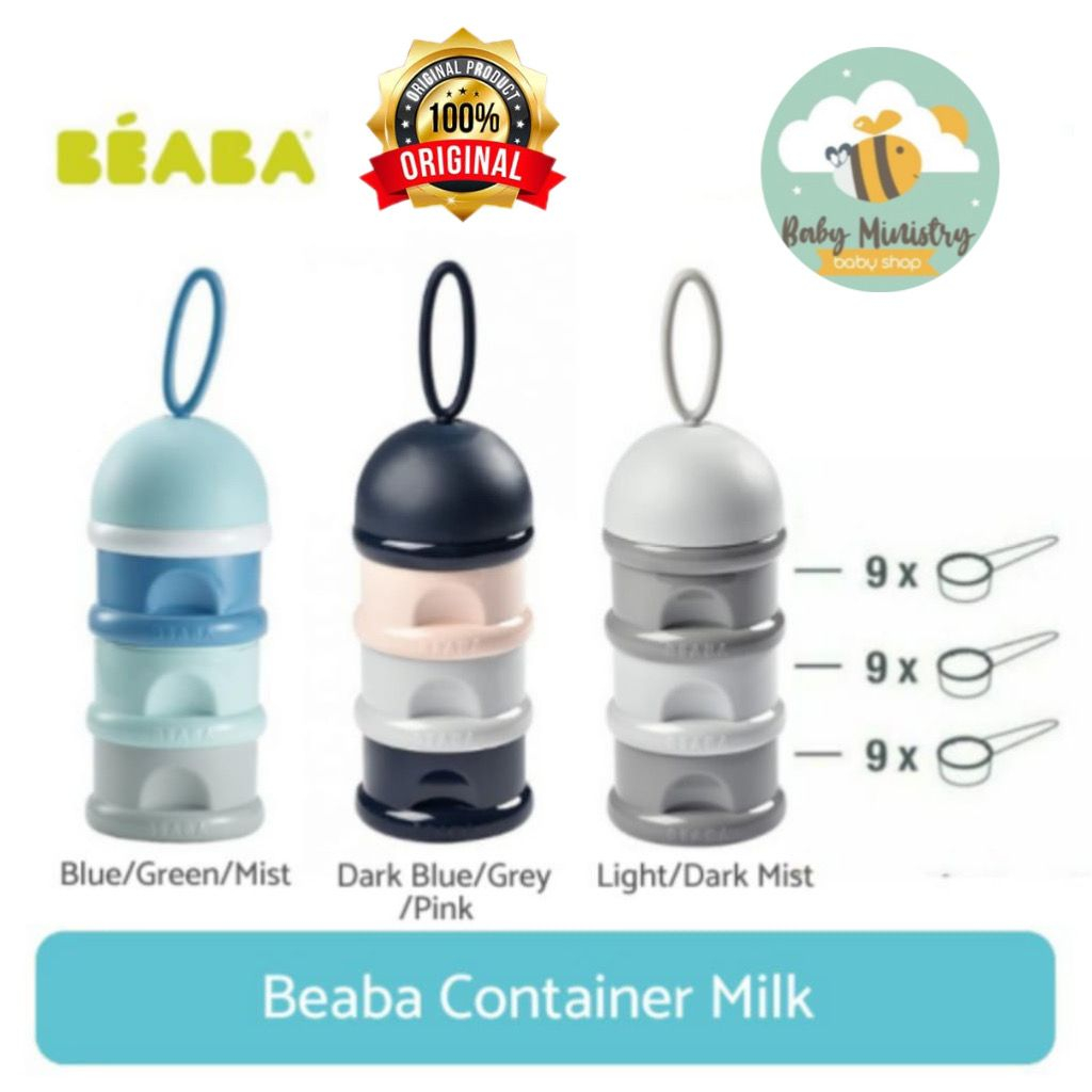 Jual 100 original !!! Beaba baby milk container / snack container