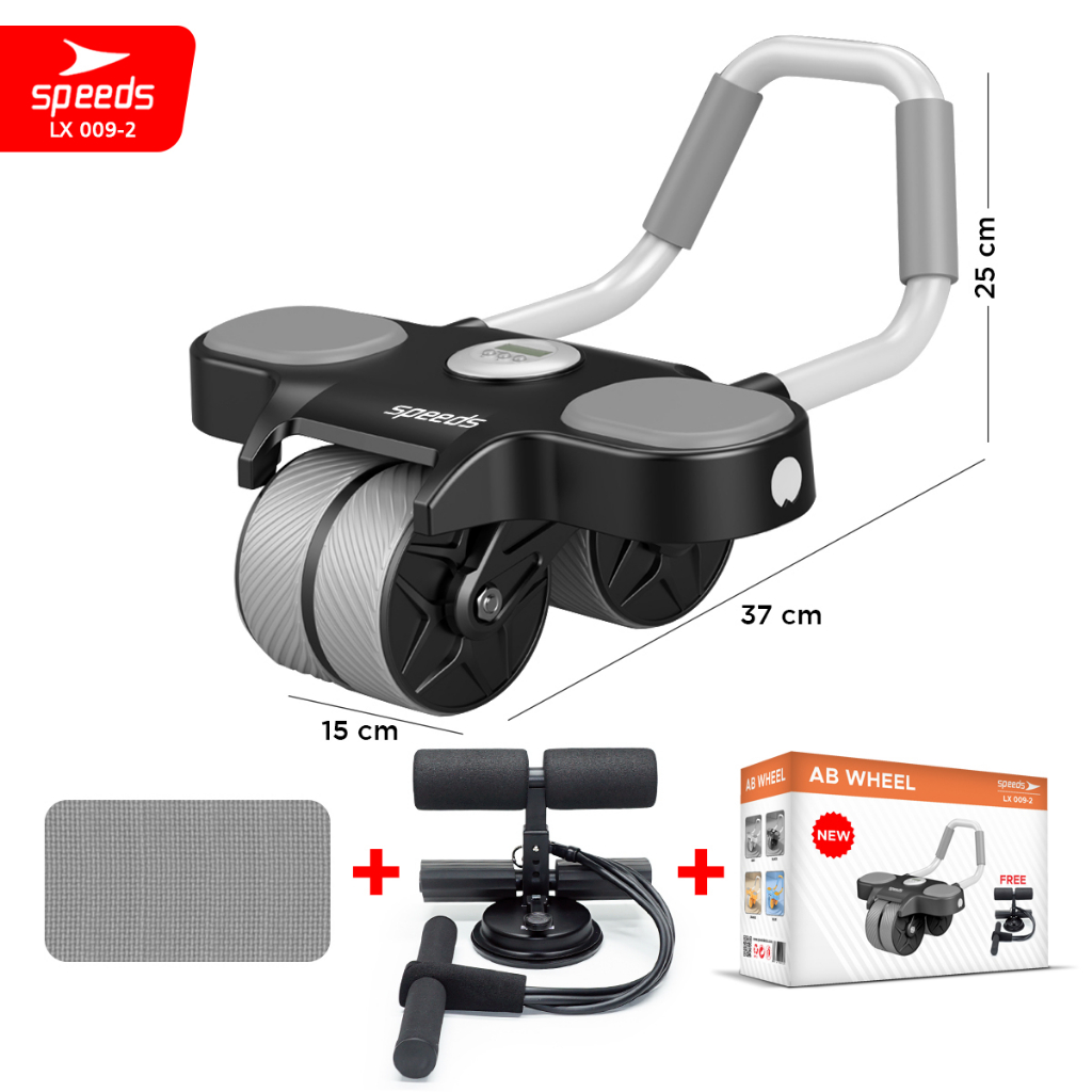 Jual SPEEDS Ab Wheel Double Wheel / Abdominal Roller / Ab Roller / Alat ...