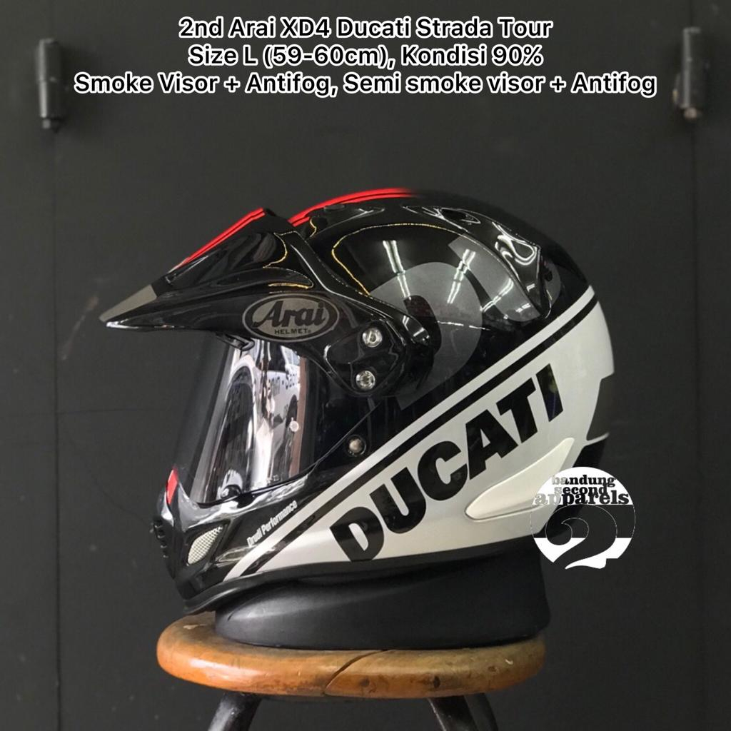 arai xd4 ducati Strada Tour V5 XD5 Helmet by (98108800x) the brow vent in the faceshield improves rider comfort while maintaining shell integrity and impact energy management performance Ducati Strada Tour 2 Full-Face