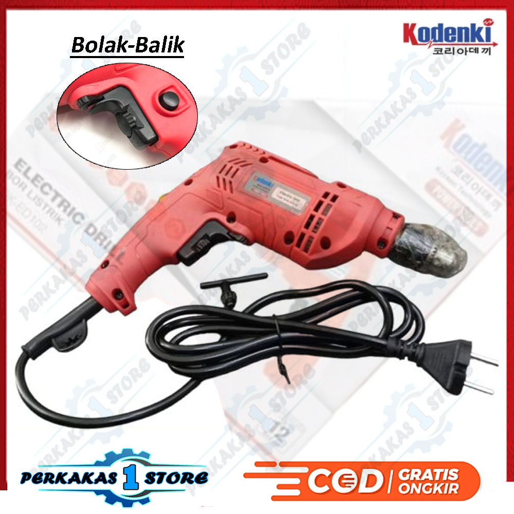 Jual Mesin Bor Besi Mm Bor Kayu Triplek Electric Drill Mm Kodenki