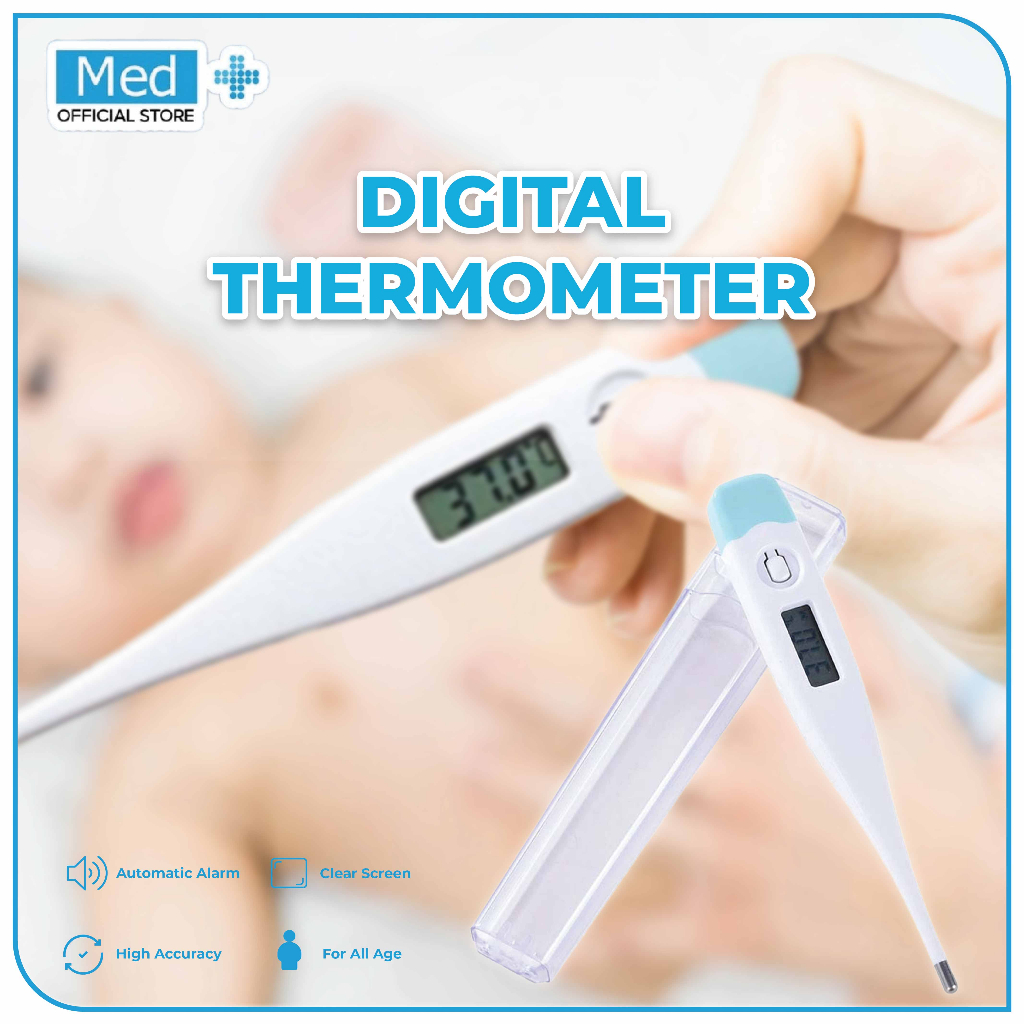 Jual Med+ Thermometer Digital/Alat Pengukur Suhu Tubuh Bayi Anak