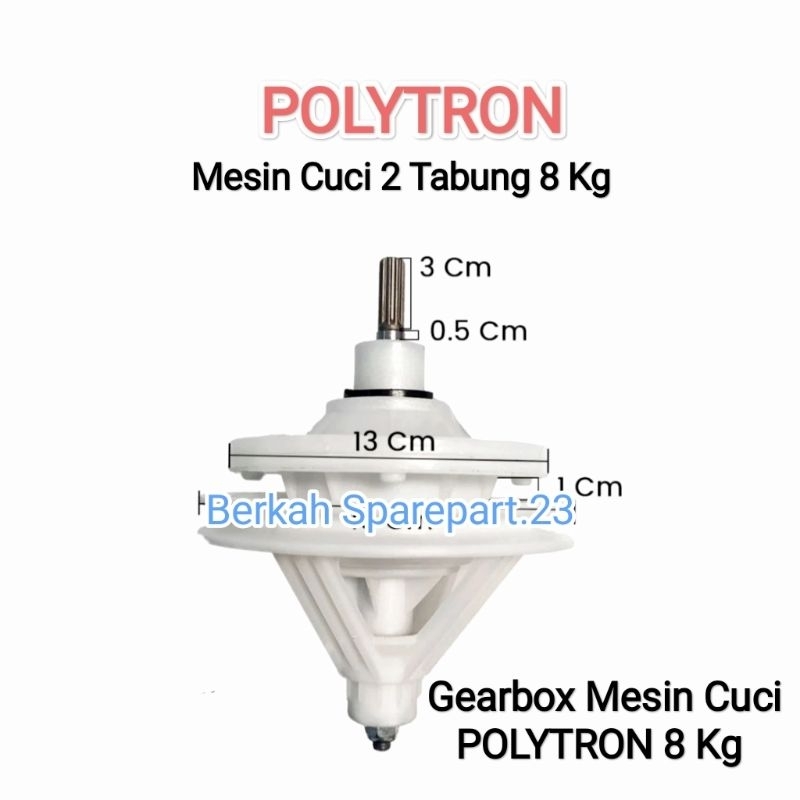 Jual Gearbox Mesin Cuci Polytron 2 Tabung 8 Kg Gear Box Polytron ...