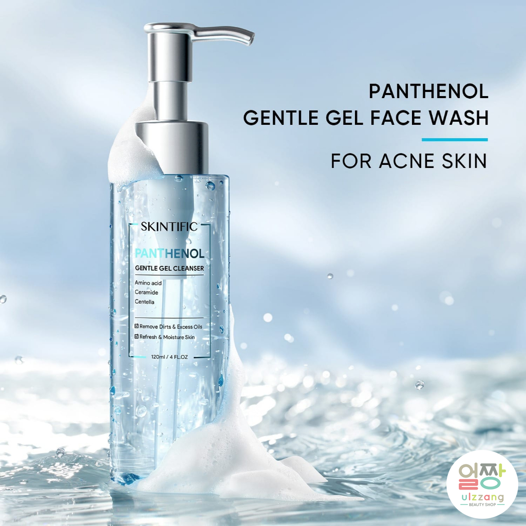 Jual SKINTIFIC Panthenol Gel Cleanser Facial wash 120ml Calming and