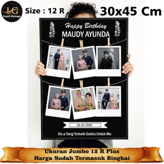 Jual Cetak Foto Model Polaroid Bisa Pakai 6 Foto ukuran 30x45 cm