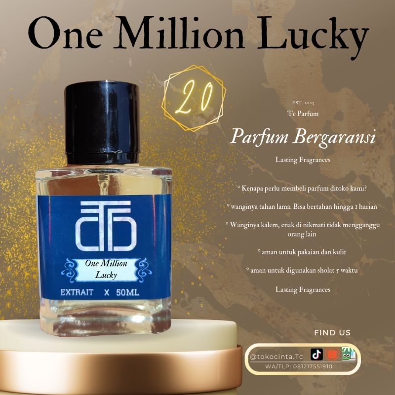 Jual PARFUM 1 ONE MILLION LUCKY eau de parfum Shopee Indonesia