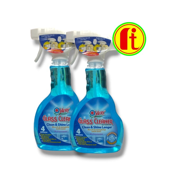 Jual YURI GLASS CLEANER SPRAY 500 ML | Shopee Indonesia