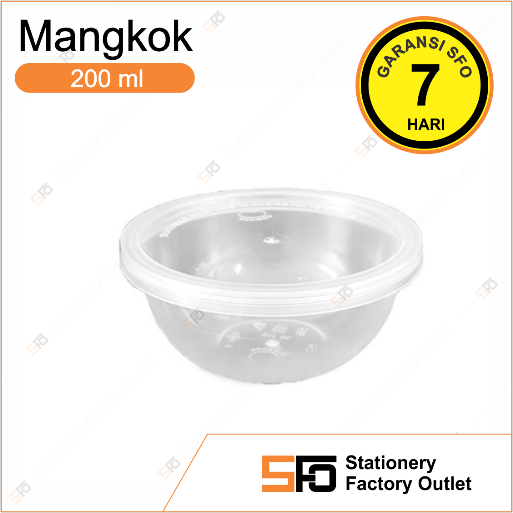 Jual Thinwall Food Container Mangkok 200 Ml Isi 25 Pcs Shopee Indonesia