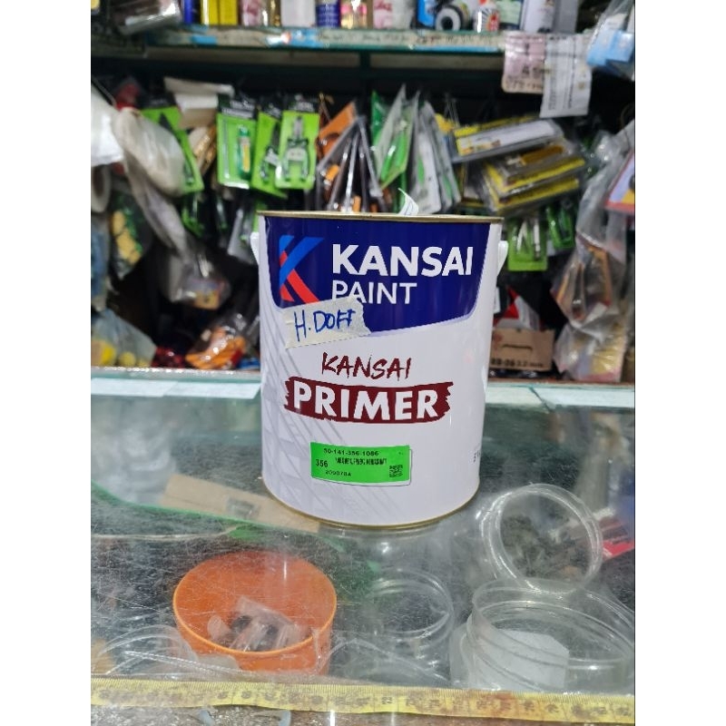 Jual KANSAI ZINC CHROMATE PRIMER CAT DASAR KAYU DAN BESI Z100 5kg hitam